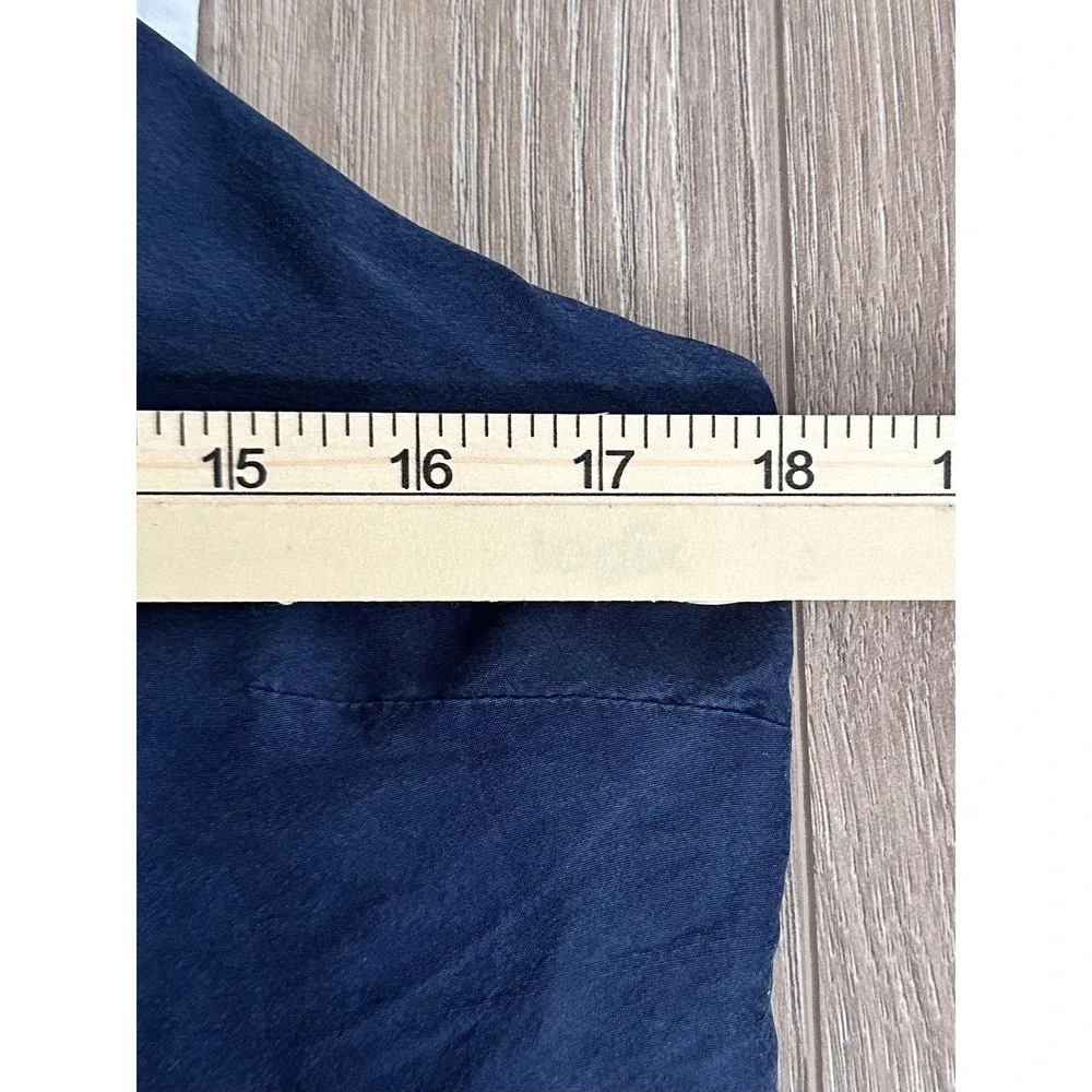 J.Crew Navy 100% Silk Tie Shoulder Peplum Camisole 6 Casual Romantic Feminine